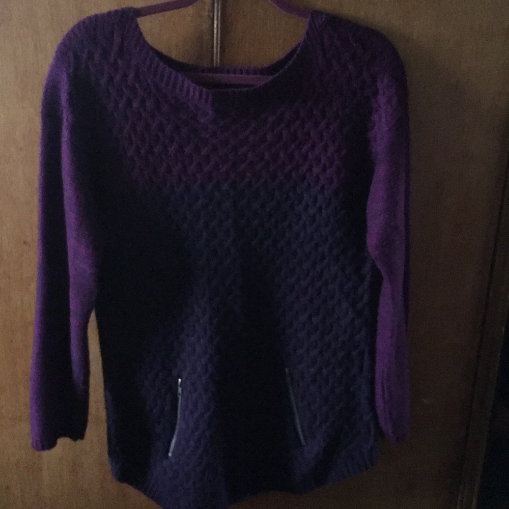 It’s Our Time sweater with faux zippers